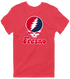 Fresno Stealie Premium Unisex T-Shirt — Design: Fresno State — Heather Red