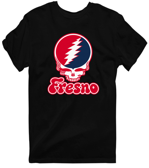 Fresno Stealie Premium Unisex T-Shirt — Design: Fresno State — Black