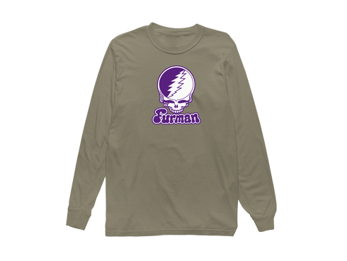 Furman Stealie Premium Unisex Long-Sleeve — Design: Furman University — Sandstone