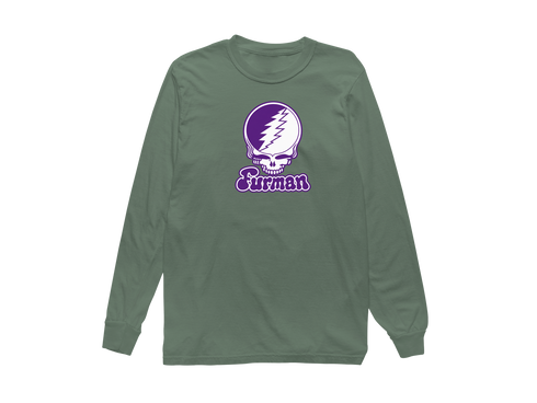 Furman Stealie Premium Unisex Long-Sleeve — Design: Furman University — Light Green
