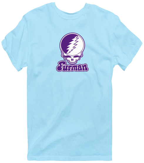 Furman Stealie Premium Unisex T-Shirt — Design: Furman University — Light Blue