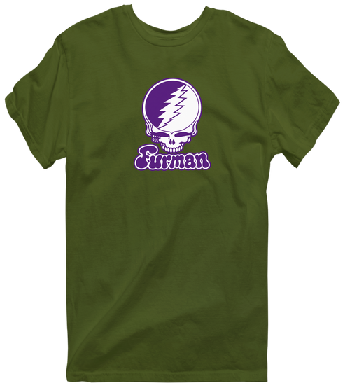 Furman Stealie Premium Unisex T-Shirt — Design: Furman University — Military Green