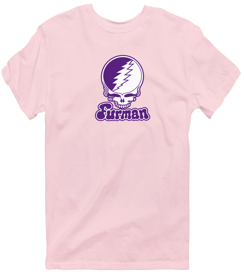 Furman Stealie Premium Unisex T-Shirt — Design: Furman University — Light Pink