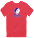 Furman Stealie Premium Unisex T-Shirt — Design: Furman University — Heather Red
