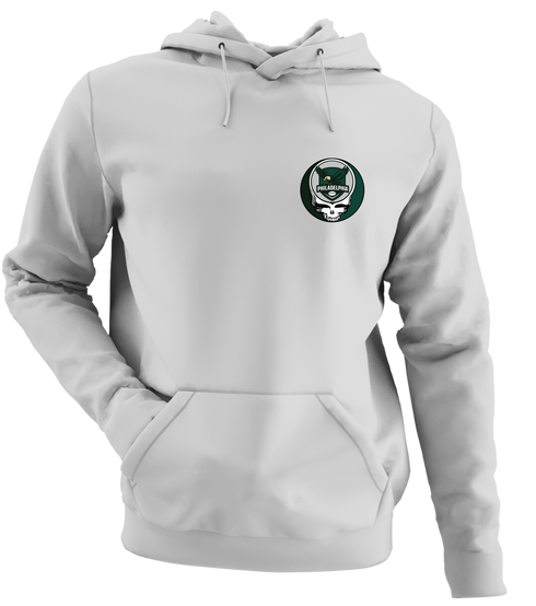 Philadelphia Football - Premium Grateful Dead Left Chest Hoodie - Sport Grey - 9