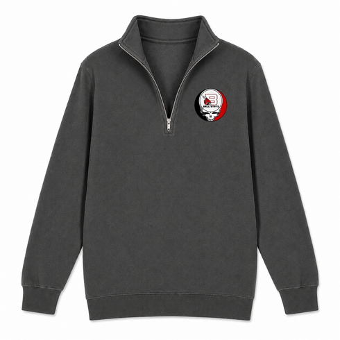 Ball State - Premium Grateful Dead Quarter-Zip Pullover - Charcoal - 6