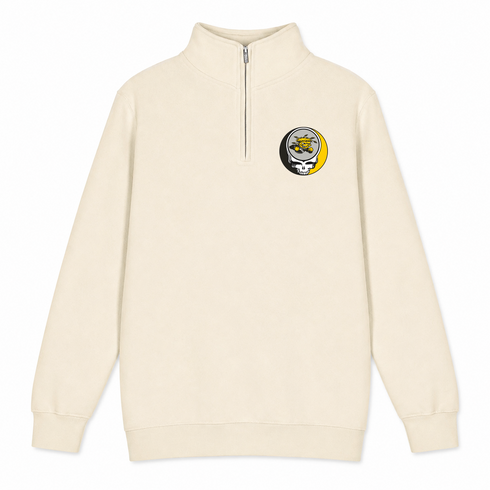 Wichita State University - Premium Grateful Dead Quarter-Zip Pullover - Sand - 1