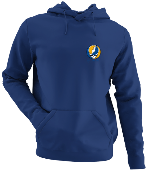 Emory University - Premium Grateful Dead Left Chest Hoodie - Navy