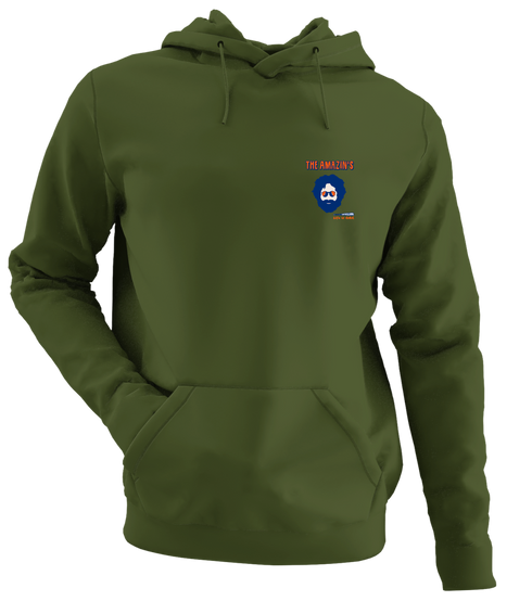 Mets Jerry - Life is dead.® - Premium Grateful Dead Left Chest Hoodie - Military Green