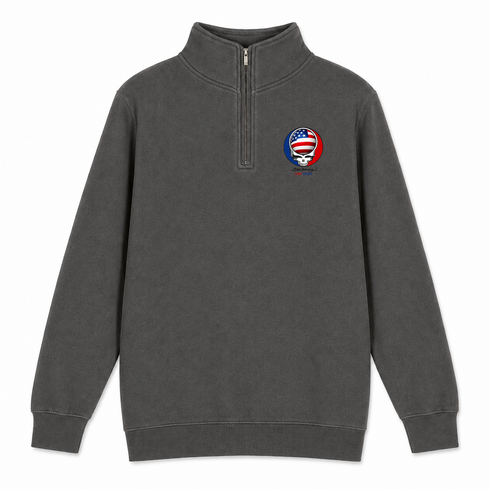 United States FIFA World Cup - Premium Grateful Dead Quarter-Zip Pullover - Charcoal - 5