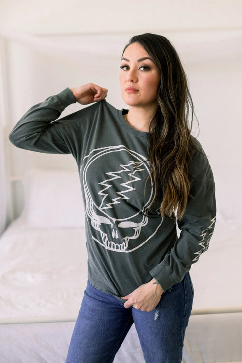 Grateful Dead - Grateful Dead Outliner Long Sleeve - StealieShop
