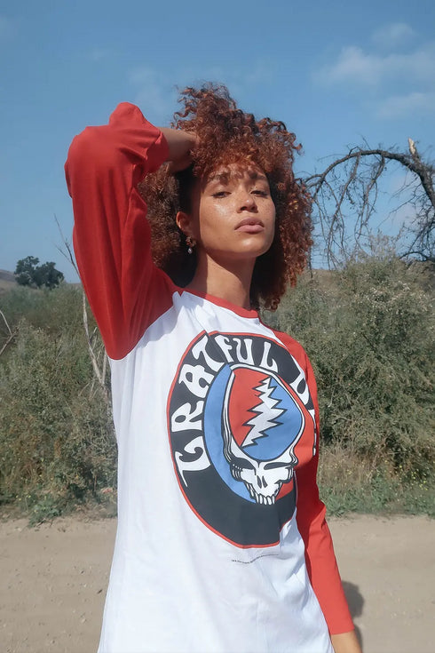 Grateful Dead - Grateful Dead Stealie Baseball Tee - StealieShop