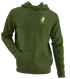 George Mason Stealie Premium Unisex Hoodie — Design: George Mason University — Military Green