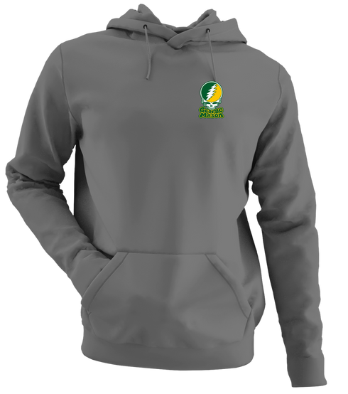 George Mason Stealie Premium Unisex Hoodie — Design: George Mason University — Charcoal