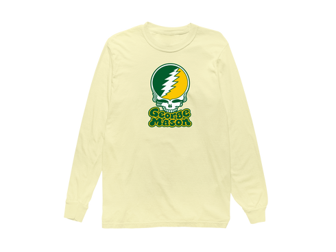 George Mason Stealie Premium Unisex Long-Sleeve — Design: George Mason University — Butter