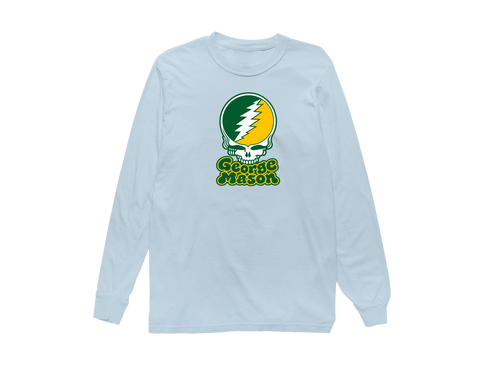 George Mason Stealie Premium Unisex Long-Sleeve — Design: George Mason University — Chambray