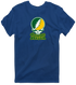 George Mason Stealie Premium Unisex T-Shirt — Design: George Mason University — Navy