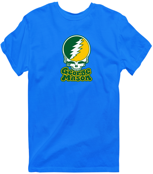 George Mason Stealie Premium Unisex T-Shirt — Design: George Mason University — Royal