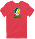 George Mason Stealie Premium Unisex T-Shirt — Design: George Mason University — Heather Red
