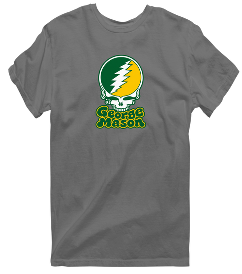 George Mason Stealie Premium Unisex T-Shirt — Design: George Mason University — Charcoal