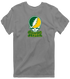 George Mason Stealie Premium Unisex T-Shirt — Design: George Mason University — Dark Heather