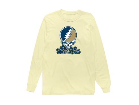 George Washington Stealie Premium Unisex Long-Sleeve — Design: George Washington University — Butter