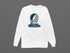 George Washington Stealie Premium Unisex Long-Sleeve — Design: George Washington University — White
