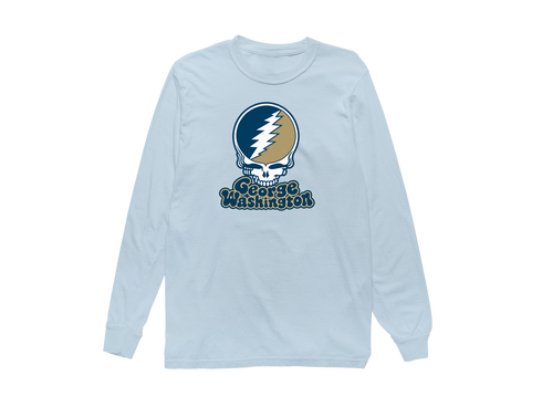 George Washington Stealie Premium Unisex Long-Sleeve — Design: George Washington University — Chambray