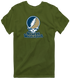 George Washington Stealie Premium Unisex T-Shirt — Design: George Washington University — Military Green