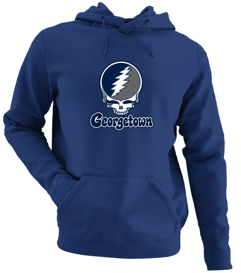 Georgetown Stealie Premium Unisex Hoodie — Design: Georgetown University — Navy