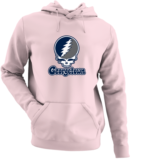 Georgetown Stealie Premium Unisex Hoodie — Design: Georgetown University — Light Pink