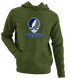 Georgetown Stealie Premium Unisex Hoodie — Design: Georgetown University — Military Green