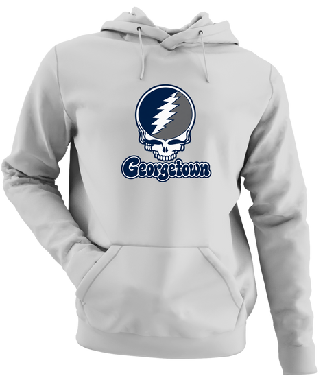 Georgetown Stealie Premium Unisex Hoodie — Design: Georgetown University — Sport Grey