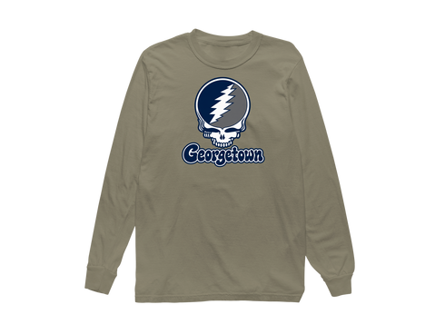 Georgetown Stealie Premium Unisex Long-Sleeve — Design: Georgetown University — Sandstone