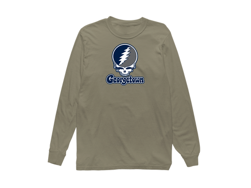 Georgetown Stealie Premium Unisex Long-Sleeve — Design: Georgetown University — Sandstone