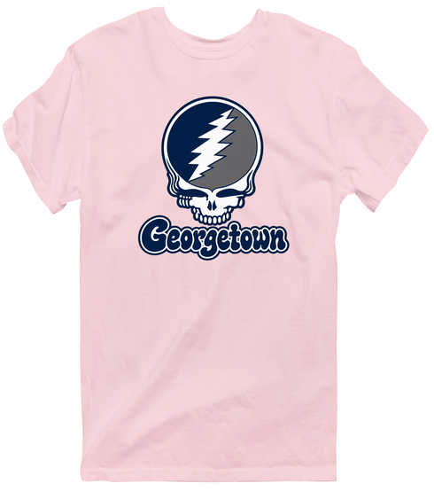 Georgetown Stealie Premium Unisex T-Shirt — Design: Georgetown University — Light Pink