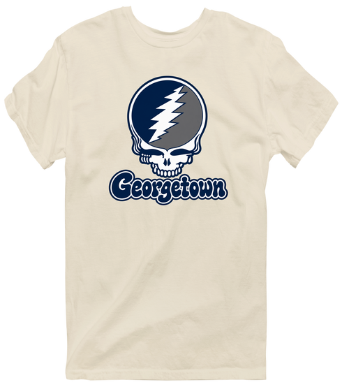 Georgetown Stealie Premium Unisex T-Shirt — Design: Georgetown University — Sand