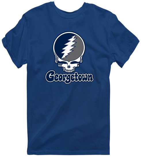 Georgetown Stealie Premium Unisex T-Shirt — Design: Georgetown University — Navy