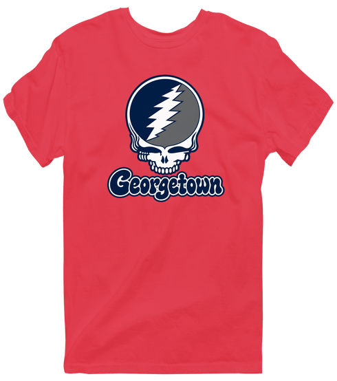 Georgetown Stealie Premium Unisex T-Shirt — Design: Georgetown University — Heather Red