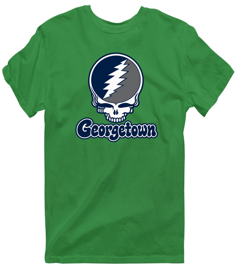 Georgetown Stealie Premium Unisex T-Shirt — Design: Georgetown University — Irish Green