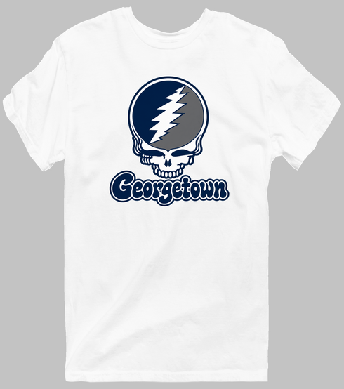 Georgetown Stealie Premium Unisex T-Shirt — Design: Georgetown University — White