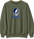 Georgetown Stealie Premium Unisex Crewneck — Design: Georgetown University — Military Green