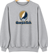 Georgia Tech Stealie Premium Unisex Crewneck — Design: Georgia Institute of Technology — Sport Grey