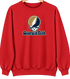 Georgia Tech Stealie Premium Unisex Crewneck — Design: Georgia Institute of Technology — Red
