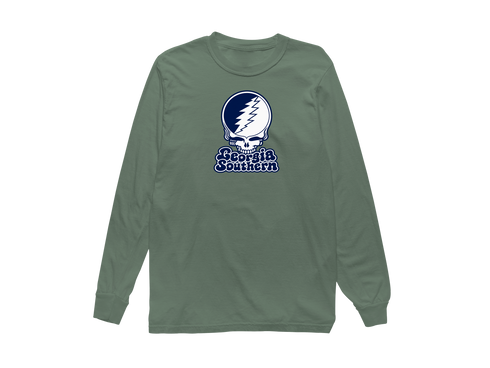 Georgia Southern Stealie Premium Unisex Long-Sleeve — Light Green