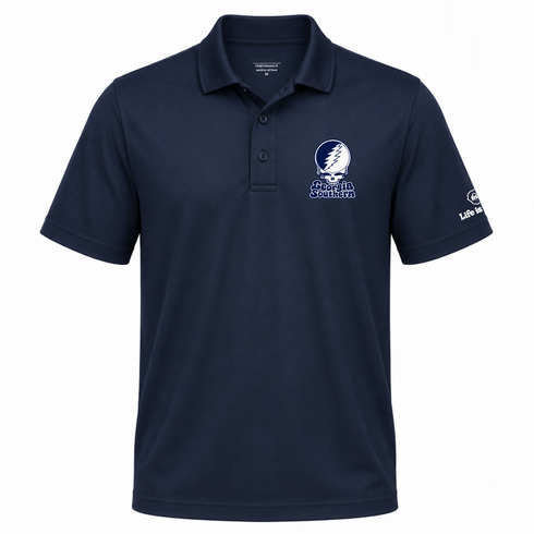 Georgia Southern Stealie Premium Unisex Polo — Design: Georgia Southern University — Navy