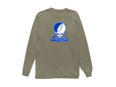 Georgia State Stealie Premium Unisex Long-Sleeve — Design: Georgia State University — Sandstone
