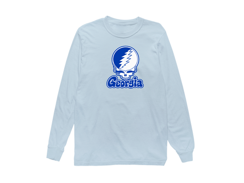 Georgia State Stealie Premium Unisex Long-Sleeve — Design: Georgia State University — Chambray
