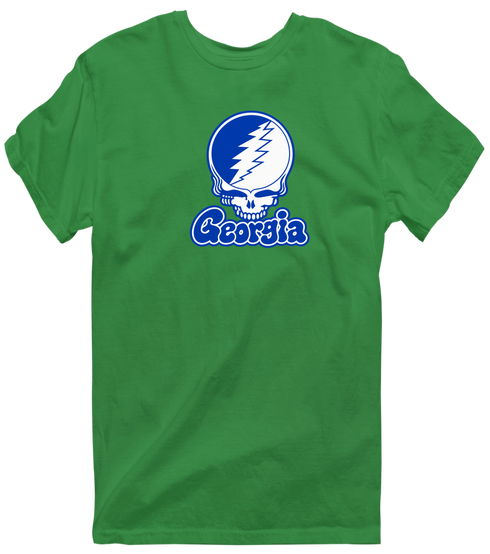 Georgia State Stealie Premium Unisex T-Shirt — Design: Georgia State University — Irish Green