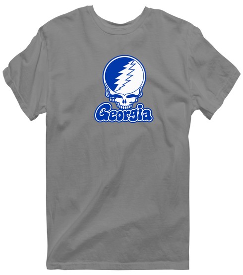 Georgia State Stealie Premium Unisex T-Shirt — Design: Georgia State University — Dark Heather